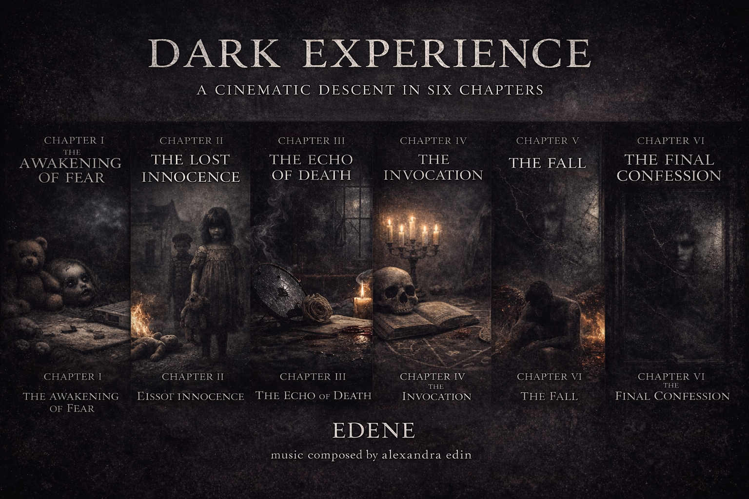 Sortie imminente des EP DARK EXPERIENCE – L’univers cinématographique d’Alexandra Edin