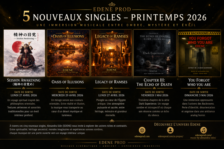 Nouveaux singles EDENE 2026 : une immersion totale entre ombre et lumière