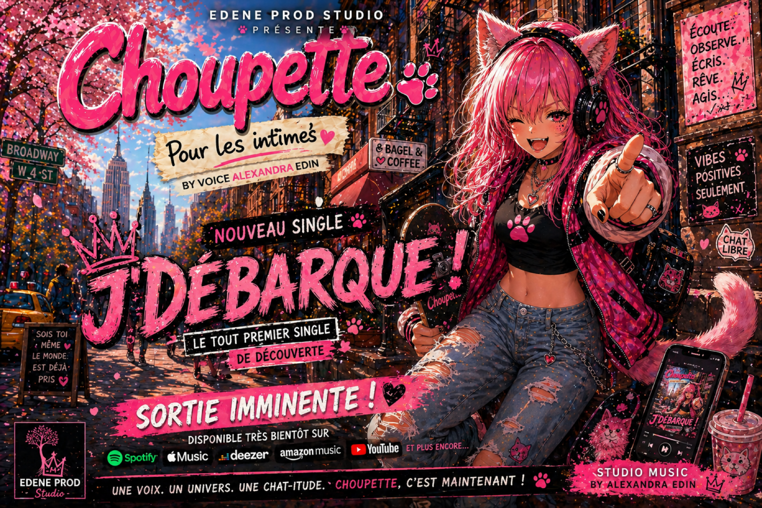 Choupette annonce la sortie imminente de son premier single “J’débarque !” | EDENE PROD