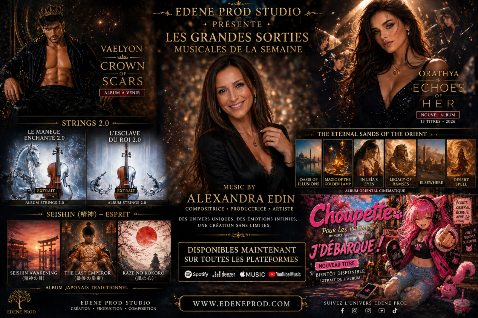 Sorties musicales EDENE PROD : l’univers d’Alexandra Edin continue de s’étendre sans relâche